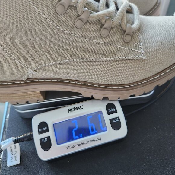 Women's Parker Lace-up Combat Boots Side Zip Universal Thread Tan Bootie - Picture 13 of 13